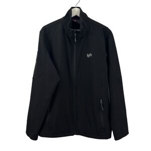 Lyft 1K Rides Men's Softshell Jacket Fleece Lined Black Size L